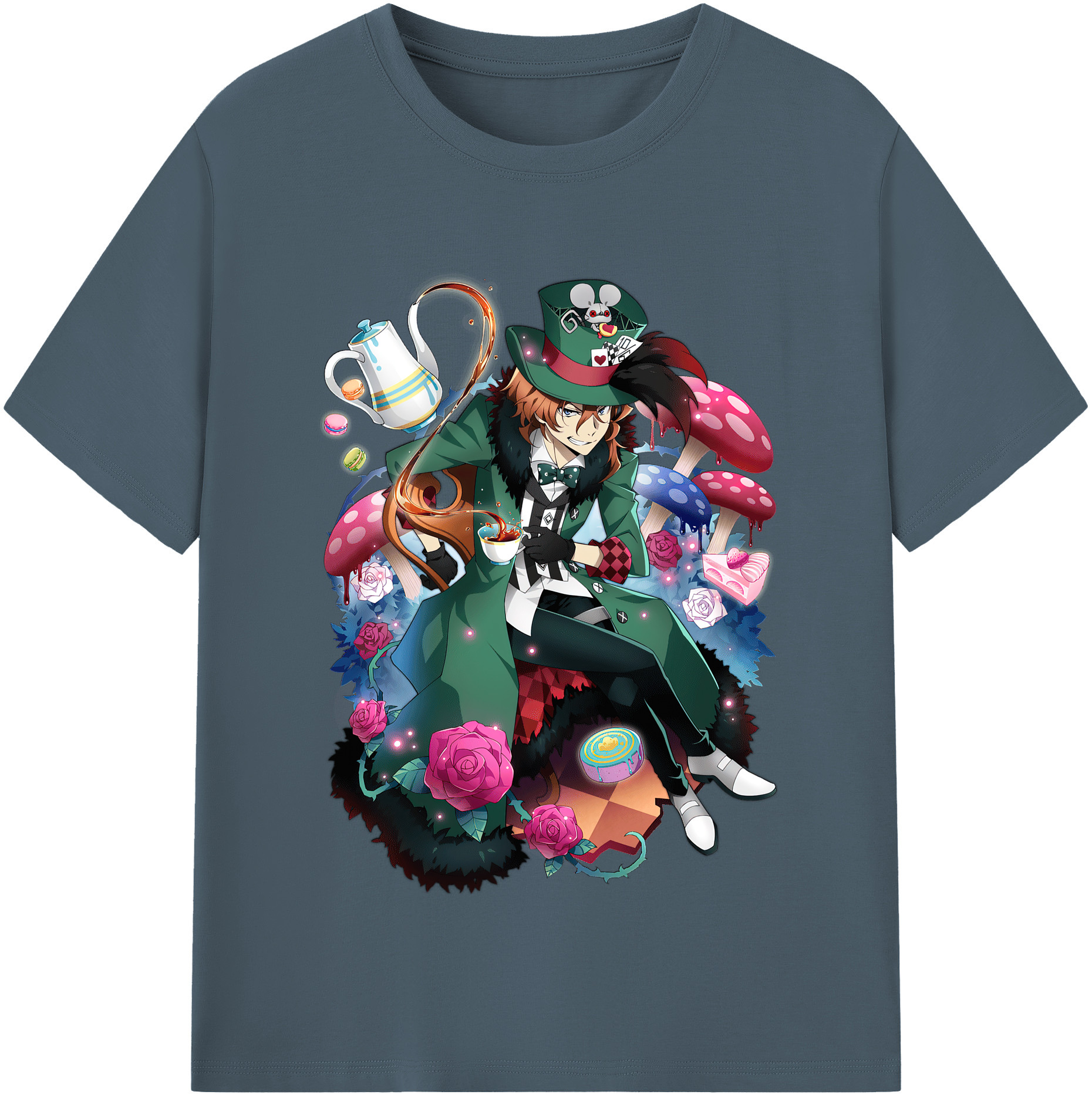 （画像用） 文豪ストレイドッグス Bungo Stray Dogs 綿100％半袖Tシャツ（フロントプリント）